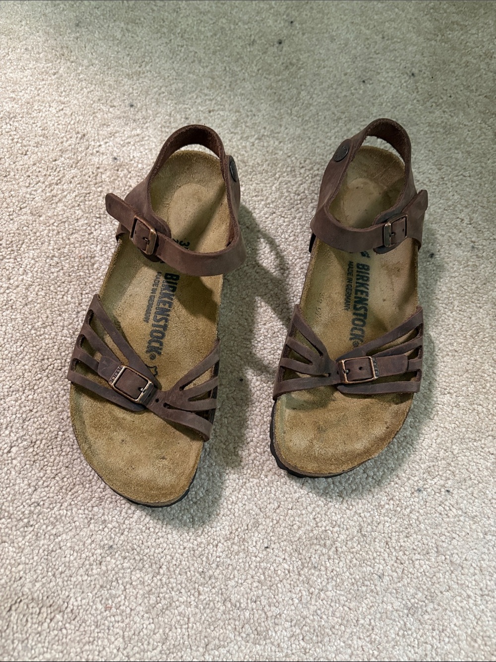 Birkenstock Brown Multi-Strap Ankle Sandals 37 6.5